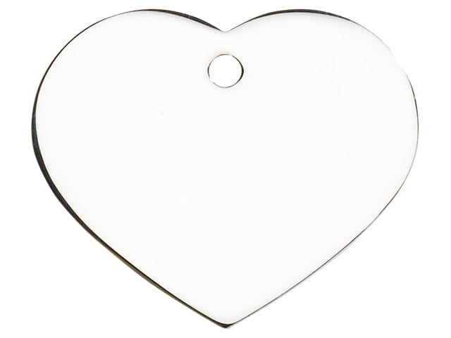 iMARC Prestige Large Heart Silver
