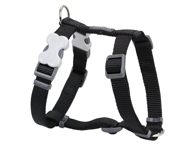 Red Dingo Gurtzeug, klassisch schwarz, 46-76cm/25mm