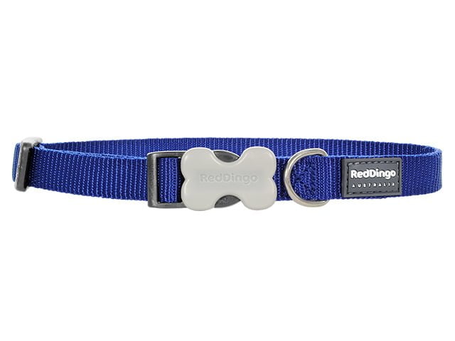 Collare Red Dingo, blu classico, 24-36cm/15mm