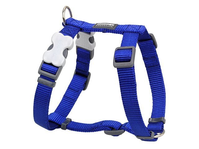 Red Dingo harness, classic blue, 30-48cm / 15mm