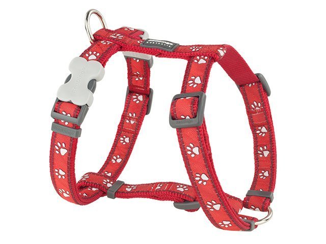 Red Dingo harness, red paws, 36-59cm / 20mm