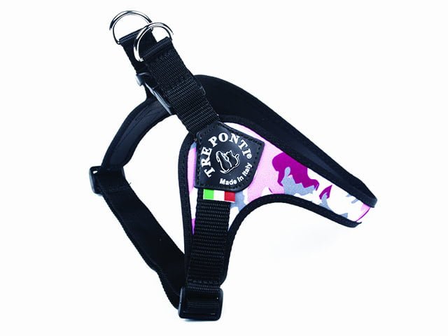 TRE PONTI Sele med justering, pink camo