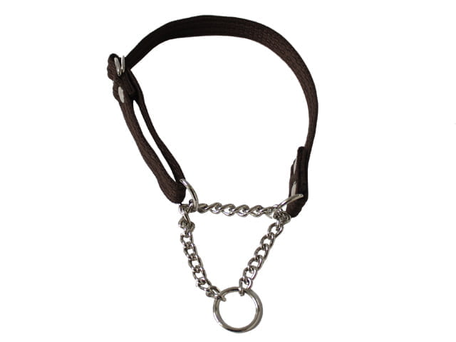 Collare Fenriz con catena, 30-50cm/20mm, marrone