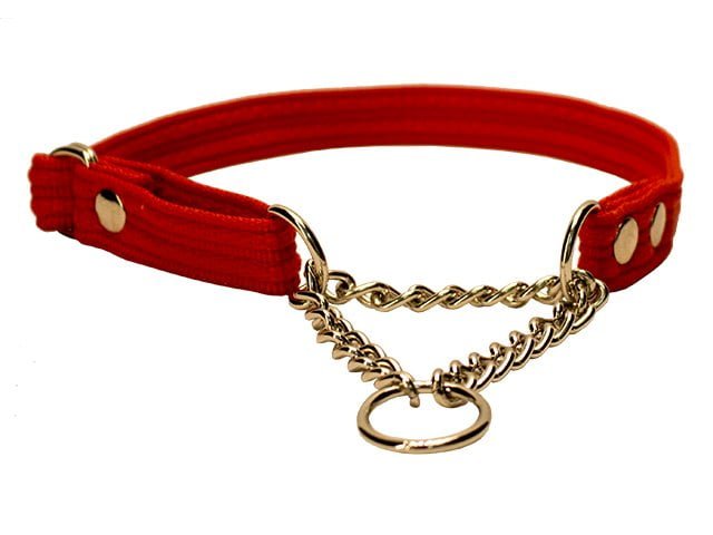 Collare Fenriz con catena, 40-60cm/20mm, rosso