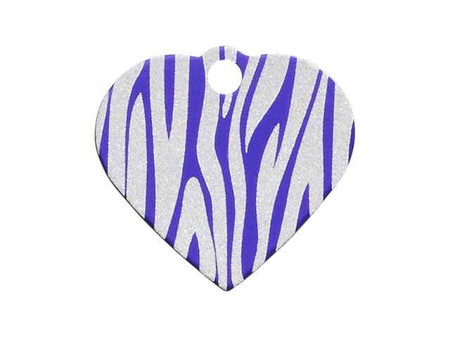 iMARC hjerte zebra stripes, lilla