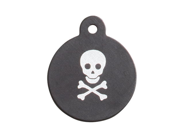 iMARC Black Circle, Pirate Style Skull & Crossbones