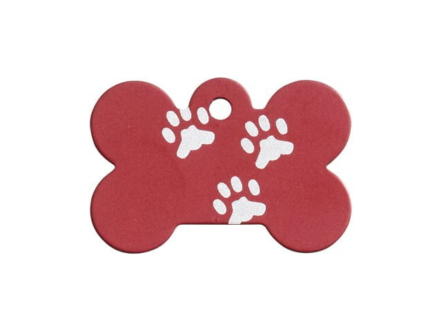 iMARC ben three-paw print, rød