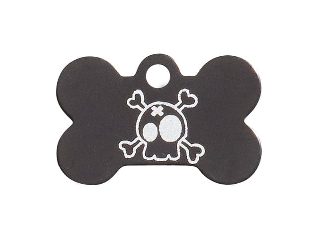 iMARC Small Black Bone, Cartoon Style Skull & Crossbones