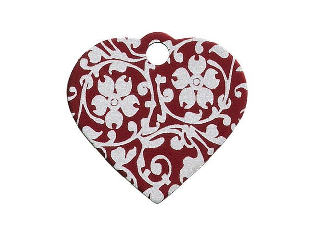 iMARC hjerte ornate flower, rød