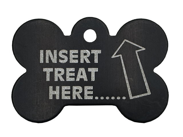iMARC Large Black Bone, Insert Treat Here