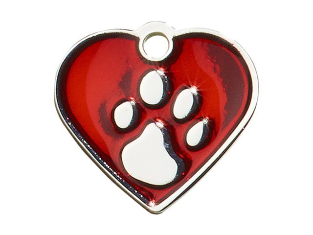 iMARC hjerte elegance rød sølv