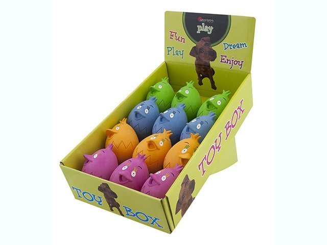 NYC Ægge-hoveder sortiment, gummi, 12 stk.