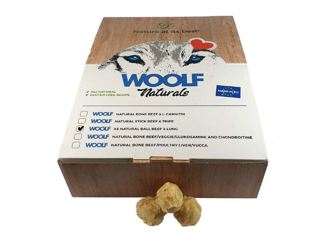Woolf Natural XS Ball Beef & Lung, 900g