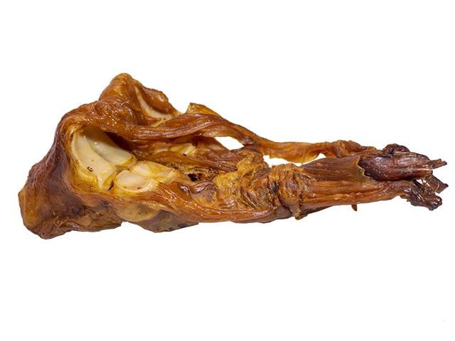 Tikki Akillessene med knogle