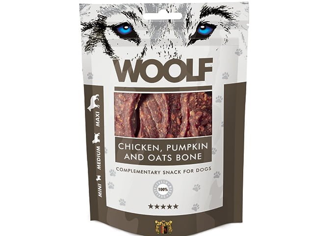 Woolf Chicken Pumpking & Oats Bone 100g
