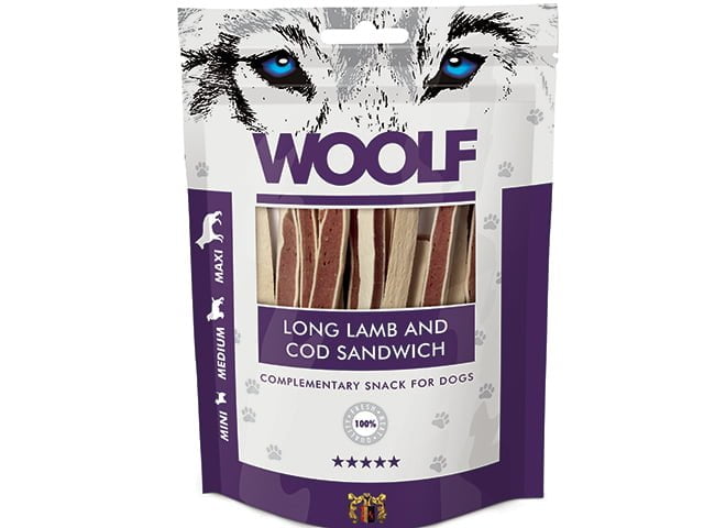 Woolf Long Lamb and Cod Sandwich 100g