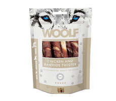Woolf Chicken & Rawhide Twister 100g