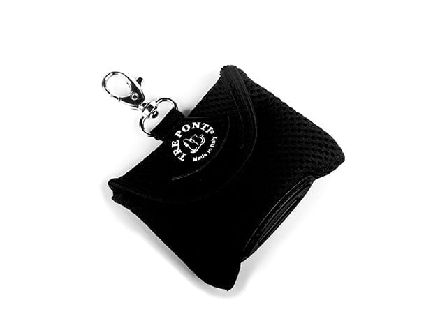 TRE PONTI Mesh høm høm taske, sort