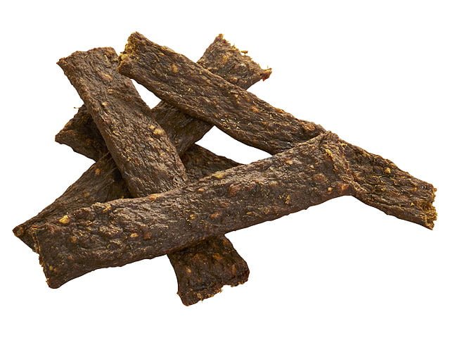 Tikki Meatstrips med and, 100g