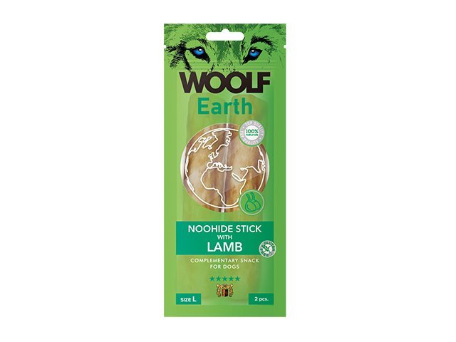 Woolf Earth Noohide sticks lamb L, 2pcs.
