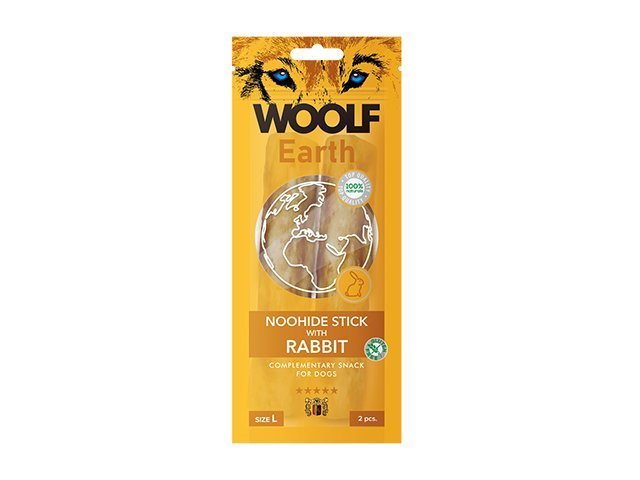 Woolf Earth Noohide sticks rabbit L, 2pcs.