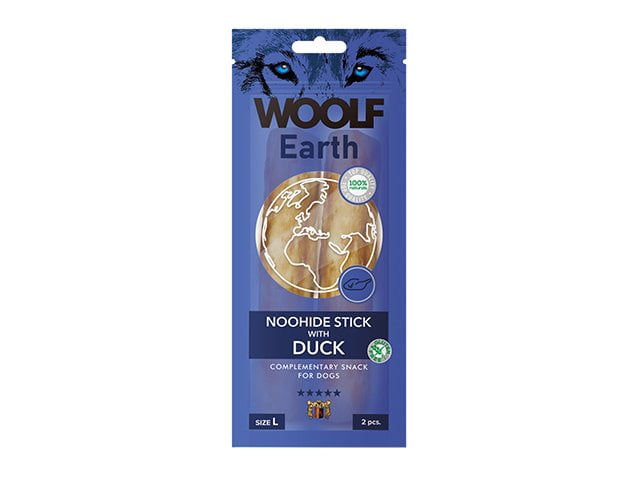 Woolf Earth Noohide sticks duck L, 2pcs.