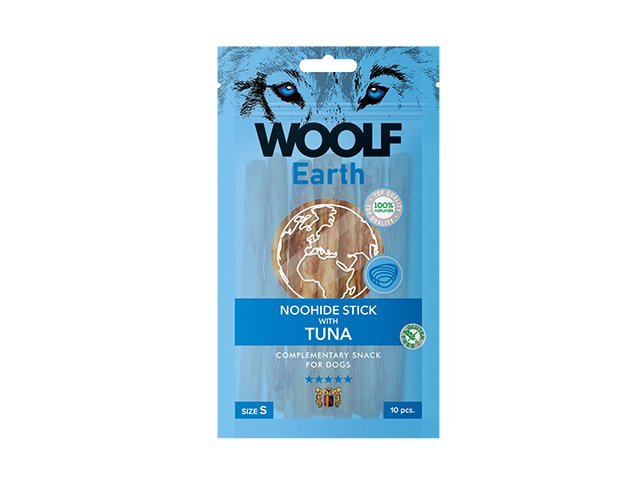 Woolf Earth Noohide sticks tuna S, 10pcs.
