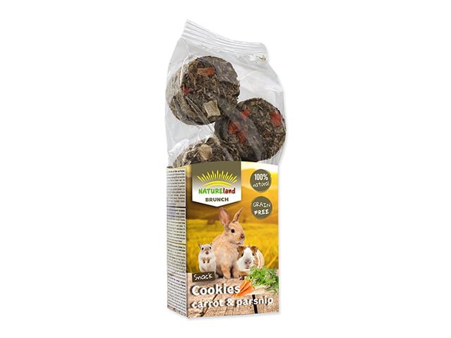Nature Land BRUNCH kornfrie cookies gulerod og pastinak, 120g