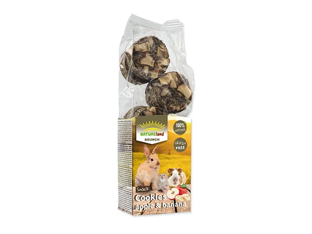 Nature Land BRUNCH kornfrie cookies æble og banan, 120g