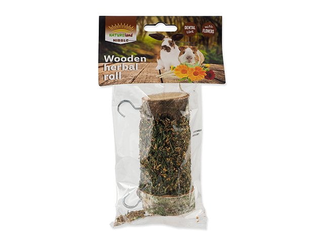 Nature Land NIBBLE trærulle med urter, 120g