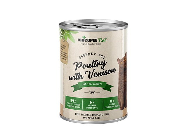 Chicopee Cat Gourmet Pot Fjerkræ med vildt, 400g