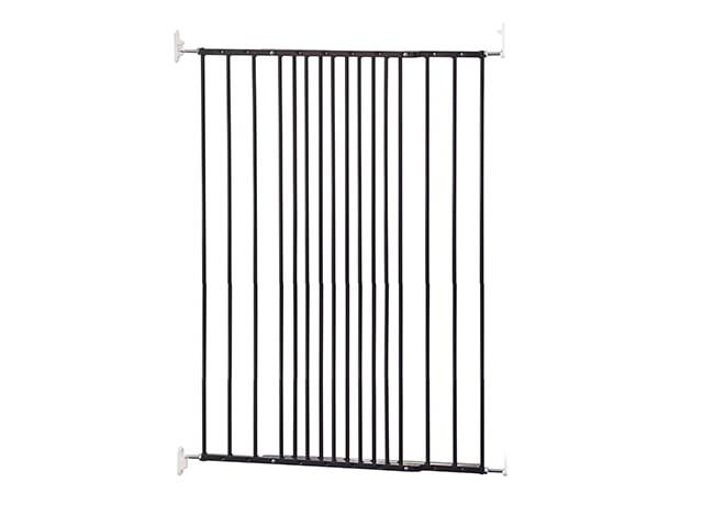 DogSpace Charlie extra tall extending Pet gate, black