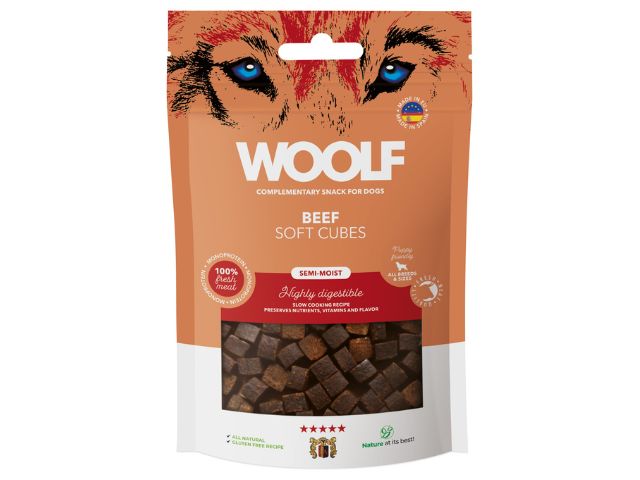 Woolf Soft Cubes Beef, 100g
