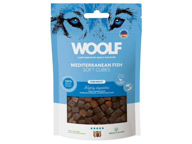 Woolf Soft Cubes Mediteranean Fish, 100g
