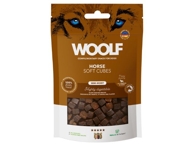 Woolf Soft Cubes Horse, 100g