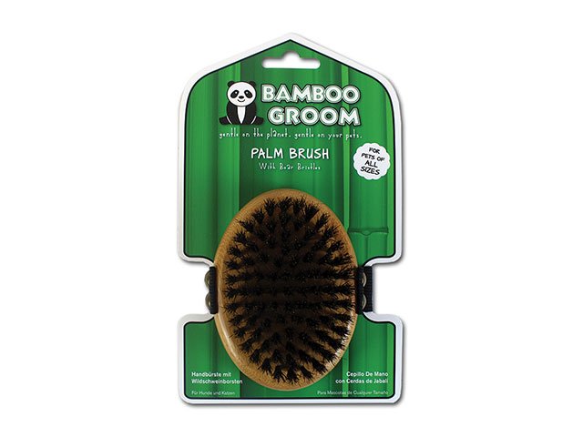 Bamboo Groom oval børste med vildsvinehår