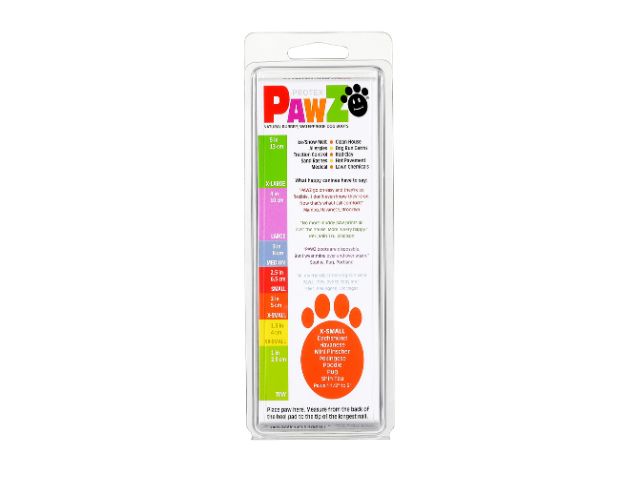 PawZ Dog Boots, X-Small, Orange